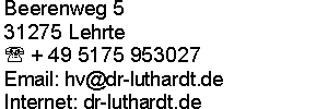 Anschrift